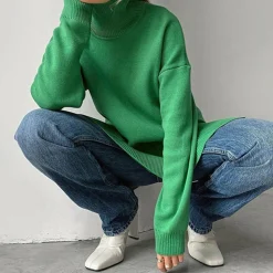 Truien & Vesten Dames*AALIYAH - Stijlvol zijsplit zomertrui