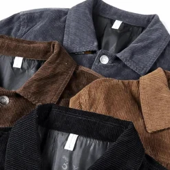 Jassen Heren*AARO - Comfortabel corduroy zomerjack