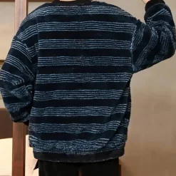 Truien & Vesten Heren*AARON - Klassiek Gestreept Trui voor Heren Zwart