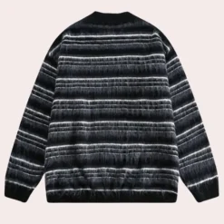 Truien & Vesten Heren*AARON - Klassiek Gestreept Trui voor Heren Zwart