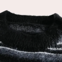 Truien & Vesten Heren*AARON - Klassiek Gestreept Trui voor Heren Zwart