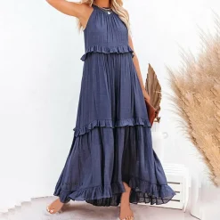 Jurken & Jumpsuits Dames*ABELLA - Stijlvolle lange zomerjurk