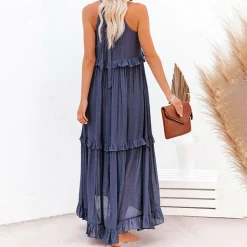 Jurken & Jumpsuits Dames*ABELLA - Stijlvolle lange zomerjurk
