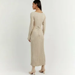 Jurken & Jumpsuits Dames*ABIGAIL - Luchtige gebreide maxi zomerjurk