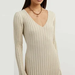 Jurken & Jumpsuits Dames*ABIGAIL - Luchtige gebreide maxi zomerjurk