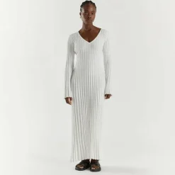 Jurken & Jumpsuits Dames*ABIGAIL - Luchtige gebreide maxi zomerjurk