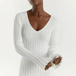 Jurken & Jumpsuits Dames*ABIGAIL - Luchtige gebreide maxi zomerjurk