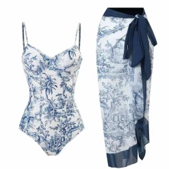 Jurken & Jumpsuits Dames*ADDILYNN - Stijlvol zwempak set voor de zomer Blauw