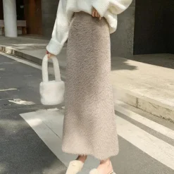 Broeken & Rokken Dames*ADELAIDE - Trendy Zomerrok voor Dames Khaki