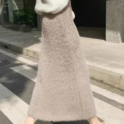 Broeken & Rokken Dames*ADELAIDE - Trendy Zomerrok voor Dames Khaki