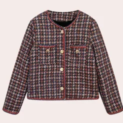 Jassen Dames*Adeline - Elegantie in korte stijl dames zomerjas Rood