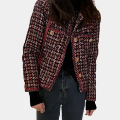 Jassen Dames*Adeline - Elegantie in korte stijl dames zomerjas Rood