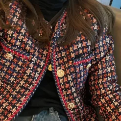 Jassen Dames*Adeline - Elegantie in korte stijl dames zomerjas Rood