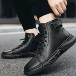 Schoenen Heren*ADELMO - Zwarte luchtige zomerlaarzen