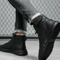 Schoenen Heren*ADELMO - Zwarte luchtige zomerlaarzen