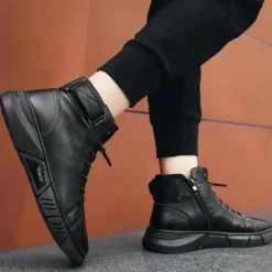 Schoenen Heren*ADELMO - Zwarte luchtige zomerlaarzen