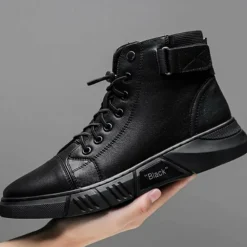 Schoenen Heren*ADELMO - Zwarte luchtige zomerlaarzen