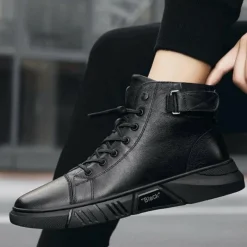 Schoenen Heren*ADELMO - Zwarte luchtige zomerlaarzen