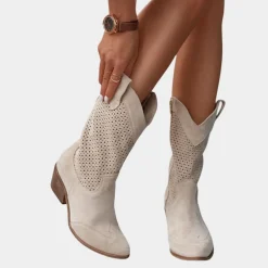 Damesschoenen*Ademende cowboylaarzen voor dames - Perfect voor de zomer