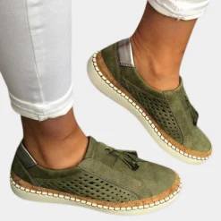Damesschoenen*Ademende dames loafers voor de zomer