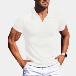 Shirts Heren*Adolf - Heren getailleerd poloshirt voor de zomer