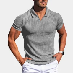 Shirts Heren*Adolf - Heren getailleerd poloshirt voor de zomer