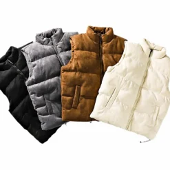 Truien & Vesten Heren*Adorjan - Lichte gewatteerde zomer vest voor heren