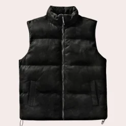 Truien & Vesten Heren*Adorjan - Lichte gewatteerde zomer vest voor heren