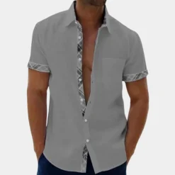 Shirts Heren*Adrean - Casual en lichtgewicht herenoverhemd voor de zomer