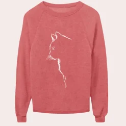 Truien & Vesten Dames*ADRIA - Elegante Katprint Zomertop voor Dames