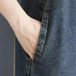 Jurken & Jumpsuits Dames*AGATA - Elegante Denim Zomer Jumpsuit voor Dames Donkerblauw