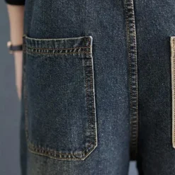 Jurken & Jumpsuits Dames*AGATA - Elegante Denim Zomer Jumpsuit voor Dames Donkerblauw