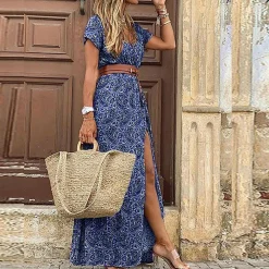 Jurken & Jumpsuits Dames*AGNES - Stijlvolle en elegante boho zomerjurk