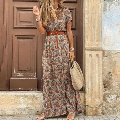 Jurken & Jumpsuits Dames*AGNES - Stijlvolle en elegante boho zomerjurk