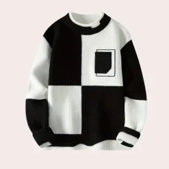 Truien & Vesten Heren*Agoston - Trendy Color Block Zomer Pullover voor Heren