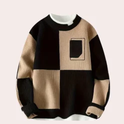 Truien & Vesten Heren*Agoston - Trendy Color Block Zomer Pullover voor Heren