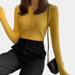 Truien & Vesten Dames*Aija - Stretchy en geribde damestrui voor de zomer