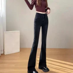 Broeken & Rokken Dames*AIJA - e wijduitlopende zomerbroeken voor dames Zwart