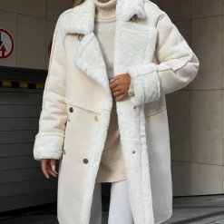 Jassen Dames*Aitana - Luxe Lang Dames pluche jas