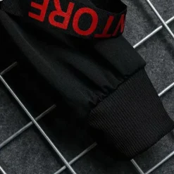 Jassen Heren*ALAN - Lichte Zomer Hoodie Jack voor Heren Zwart