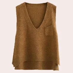 Truien & Vesten Dames*ALANNAH - Trendy Gebreid Zomer Vest voor Dames