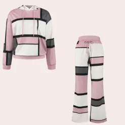 Sets Dames*Albin - Modieuze zomerse tweedelige set voor vrouwen Roze