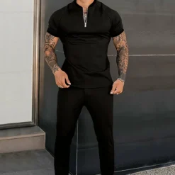 Sets Heren*ALEC - Slanke pasvorm casual set voor de zomer