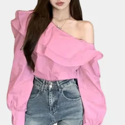 Blazers & Blouses Dames*Alena - Elegante Off-Shoulder Zomerblouse voor Dames