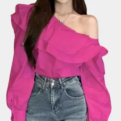 Blazers & Blouses Dames*Alena - Elegante Off-Shoulder Zomerblouse voor Dames