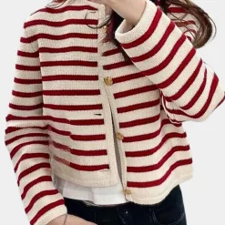 Truien & Vesten Dames*Alenka - Stijlvol gestreept zomer vest voor dames