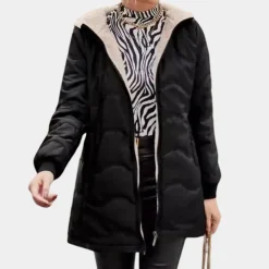 Jassen Dames*ALEYNA - Klassieke Winterjas voor Dames Zwart