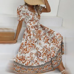 Jurken & Jumpsuits Dames*ALIANA - Elegante zomer bloemenjurk