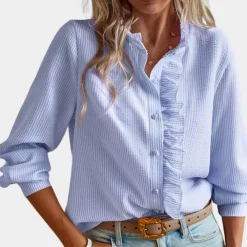 Blazers & Blouses Dames*Alicia - Stijlvolle en gestreepte lente- en zomerblouse