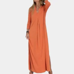 Jurken & Jumpsuits Dames*Aline - Stijlvolle lange damesjurk voor de zomer